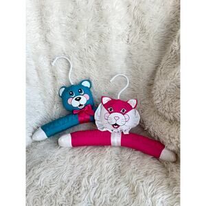 Vintage Plush Nylon Children’s Hangers set of 2